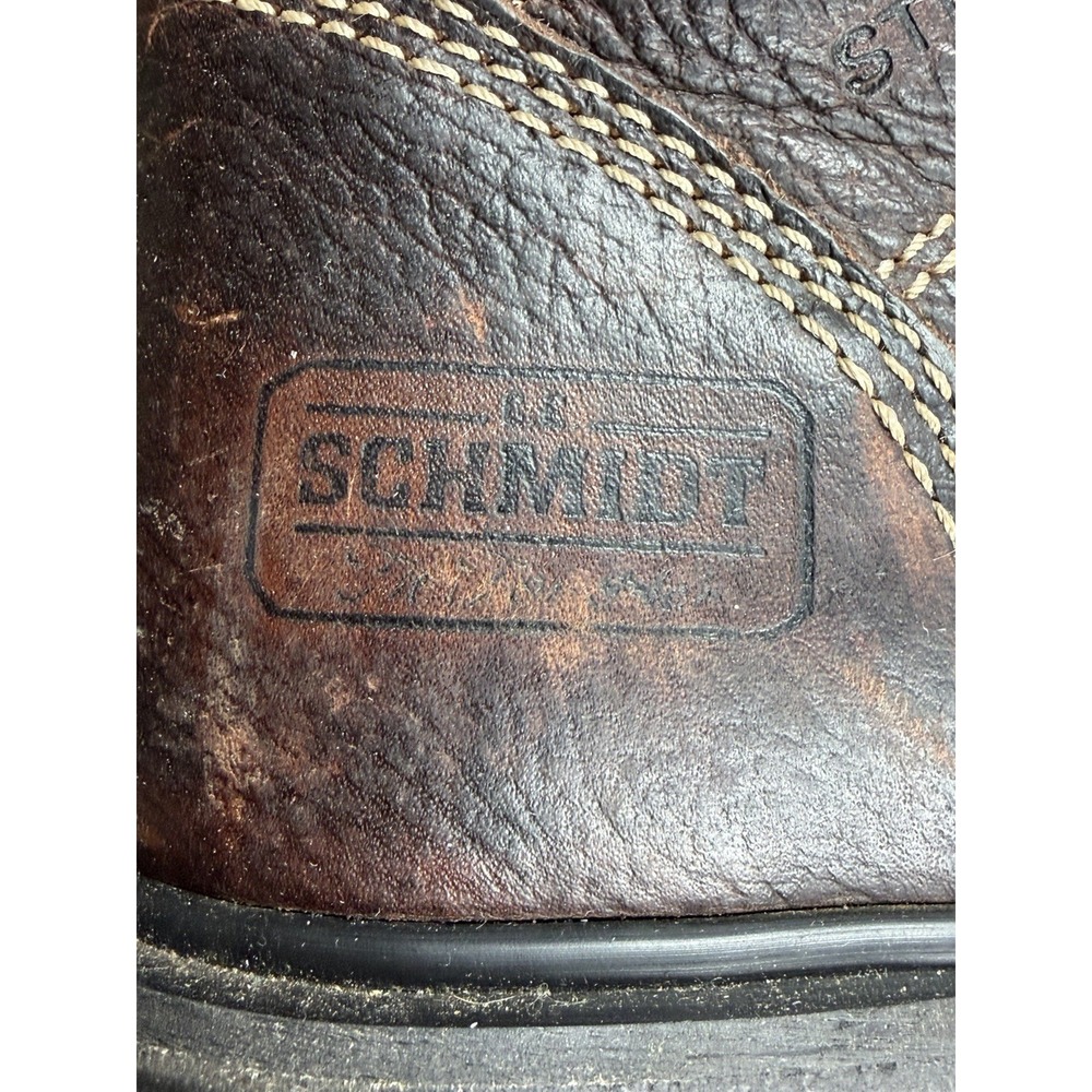 C.E. SCHMIDT Work Boots Women's Brown Leather Steel Toe Lace-Up Size 8 - Picture 8 of 16